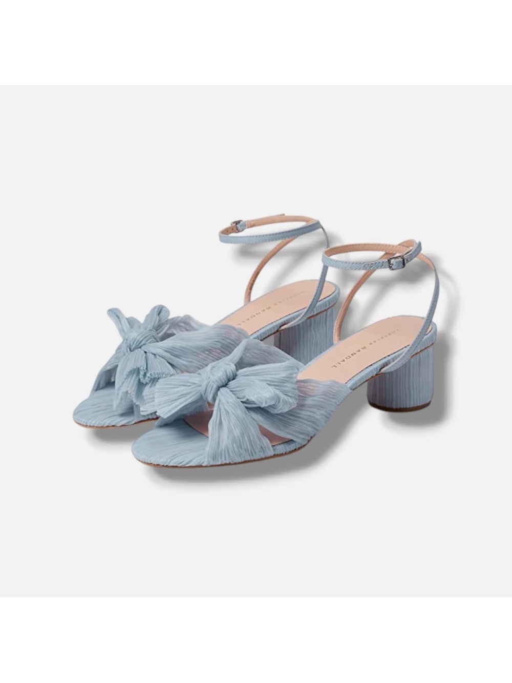Loeffler Randall Blue Dahlia Knot Mule Sandal